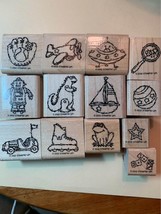  Stampin Up Toy Box Rubber Stamp Set - £7.86 GBP
