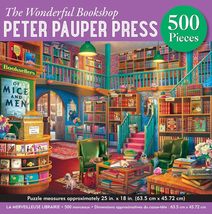 The Wonderful Bookshop 500-Piece Jigsaw Puzzle Brand New Ship Worldwide  - £12.02 GBP