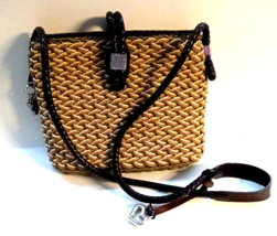 Brighton Straw Crossbody Bag With Bag Charm - $32.66