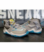 2015 Nike Lebron 13 Grey/Blue Shoes 808711-014 Toddler Baby Crib 5c - $38.49 CAD