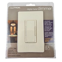 Lutron Dimmer Switch Digital Fade Almond Rocker Single Pole MAW 600H AL NOS - $20.79