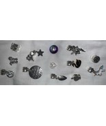 Slide Charm Lot For European Snake Chain Bracelet Silver toned Metal - $14.92 CAD