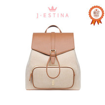 [J.ESTINA] JOELLE MAY MD Backpack Brown (JHNCHB3BS219BR270) Korean Brand - $279.00