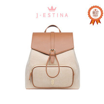 [J.ESTINA] JOELLE MAY MD Backpack Brown (JHNCHB3BS219BR270) Korean Brand - £219.75 GBP