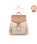 [J.ESTINA] JOELLE MAY MD Backpack Brown (JHNCHB3BS219BR270) Korean Brand - £219.75 GBP