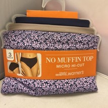 Blissful Benefits Warners Women Micro Hi Cut Underwear 3-Pack XXXL/10 - $15.98