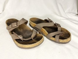 Birkenstock Brown Cork Sandles 37 Size 8-8.5 Made in Germany - $24.00