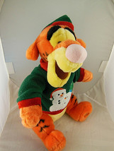 Christmas Tigger in Sweater & Hat 13 inches  Sitting Disney Winnie The Pooh - £9.48 GBP