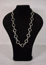 Premier Designs Circle Link Necklace 31&quot; Chain - £19.34 GBP