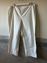 St. John Cream Cropped Pants SZ 14 USA - $48.51