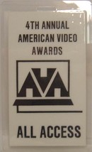 Johnny Cash / Glen Campbell + 1977 Original Laminate American Video Awards Pass - £19.66 GBP