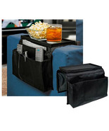 Sofa Arm Rest Organizer 5 Pocket Caddy Couch Tray Remote Control Holder ... - £23.88 GBP