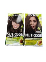 2 ~Garnier Nutrisse Nourishing Hair Color Creme, 43 Dark Golden Brown Co... - $257.91 MXN