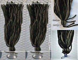 2 5&quot; 100 Acrylic Strand Spawning Mops Camouflage with Suctions Cups - £5.07 GBP