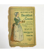 Vintage Walter Baker &amp; Co&#39;s Breadfast Cocoa Advertising Page Late 1800&#39;s - $240.33 MXN