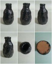 Funky Vintage Handmade Clay Pottery Vase Primitave Looke - £43.96 GBP