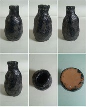 Funky Vintage Handmade Clay Pottery Vase Primitave Looke - $54.99