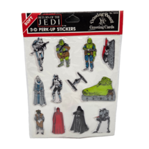 VINTAGE STAR WARS RETURN OF THE JEDI 3D PUFFY STICKERS NEW IN PACKAGE SE... - $18.05