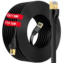 Cat 7 Ethernet Cable 50M/165Ft, Flat High Speed Ethernet Cable Shielded ... - £63.14 GBP