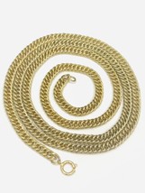 Vintage Gold Tone Long Chain 35” 5mm Wide - £29.91 GBP