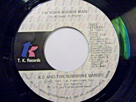 K C and The Sunshine Band-I&#39;m Your Boogie Man / Wrap Your Arms -45rpm-1977-EX - £3.15 GBP