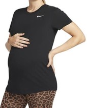 Nike Women&#39;s Dri-FIT Maternity Shirt Small Black DN1801-010 - $40.00