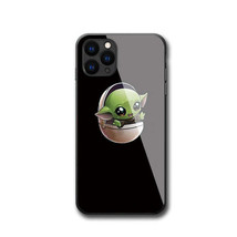 Star Wars, Baby Yoda Design 8, Tempered Glass Apple iPhone Cases - 13 12 11 X XR - £17.42 GBP