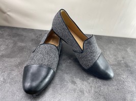 Nurture Loafers Women 8.5M Reikel Shoes Black Gray slip on Comfort Cap T... - $24.57