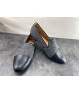 Nurture Loafers Women 8.5M Reikel Shoes Black Gray slip on Comfort Cap T... - $452.27 MXN