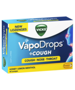 Vicks VapoDrops + Cough 36 Lozenges Honey Lemon Menthol - $76.00