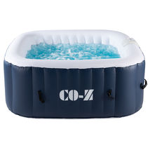CO-Z SimpleSpa 4 Person Portable Inflatable Hot Tub Jet Spa with Pump and Cover - £467.65 GBP