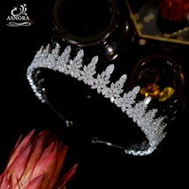Luxury Crystal Headband Princess Crown Bridal Headdress Wedding Hair Accessories - £81.30 GBP