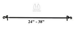 ADJUSTABLE WROUGHT IRON SCROLL CURTAIN ROD - Amish Blacksmith Handcrafte... - $1,118.99 MXN