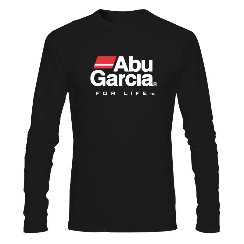 Man Clothing New Fashion Abu Garcia For Life Fishing Reel Black Tee - £31.08 GBP