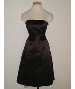 ARIA Brown Strapless Satin Look Lined Cocktail or Bridesmaid Dress  Sz 2... - £19.46 GBP
