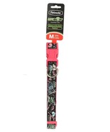 1 Petmate Maxglow M 3/4 In 14 To 20&quot; Pink Black Icon Glow In Dark Fashio... - $380.59 MXN