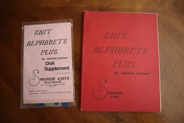 Knit Alphabets Plus for Machine Knitters by Swanson Knits 1984 Booklet w... - $21.95