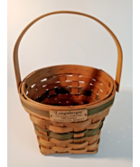 Longaberger Christmas collection 1988 Edition Poinsettia Basket Green wo... - $20.78