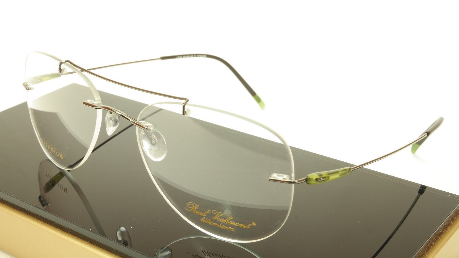 Authentic Paul Vosheront VT144 C1 Titanium Gunmetal Eyeglasses Frame Italy Made - $220.00