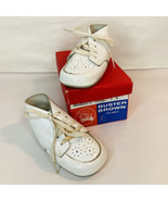 Buster Brown Baby Shoes Booties  3E White Leather W Original Box #285B25... - $353.75 MXN