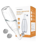 Nasal Irrigator, Sinus Rinse Bottle, BPA-Free, Ergonomic Design, 2 Tips ... - £45.44 GBP