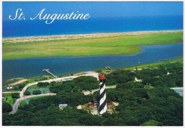 Postcard Aerial View St Augustine Lighthouse St Augustine Florida - $2.96