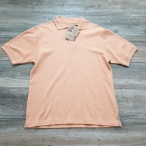 Cubavera Mens New Small Short Sleeve Shirt Casual Sport Athletic Peach Golf - £14.53 GBP