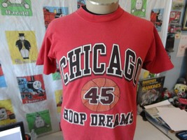 Vintage 90s Chicago Bulls Michael Jordan #45 Hoop Dreams T Shirt L - £23.73 GBP