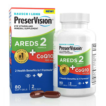 Preservision Areds 2 + COQ10 80 Softgels 05/2025 New - £12.84 GBP