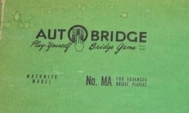 Autobridge Masonite Model No MA For Advanced Bridge Players Original Sheets - $24.74