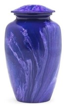At Peace Memorials Tie-Dye Violet Cremation Urn for ashes 200 CI - £119.46 GBP