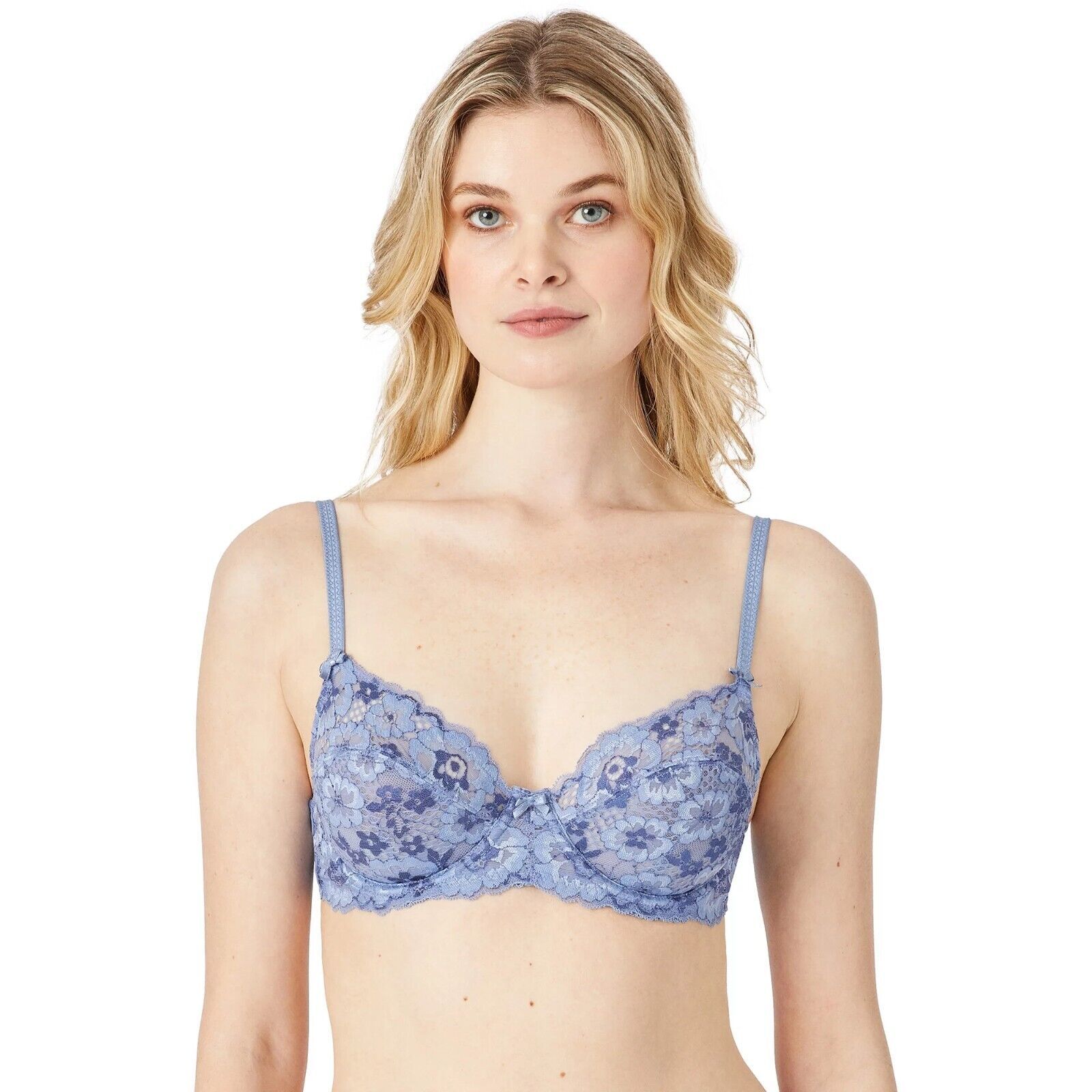 Adored by Adore Me Payal Longline Floral Lace Demi Cup Bra - 38D
