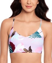 Salt + Cove Just Fronds Lace-Back Midkini Swim Top, Size Medium - $13.86