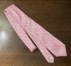 Geoffrey Beene Pink White Floral Silk Tie - £9.00 GBP